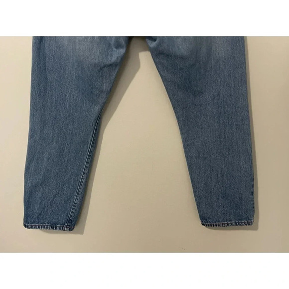 Levis 501 CT Jeans Men’s 36x27 Blue Button Fly Tapered Medium Wash Distressed - Picture 8 of 15